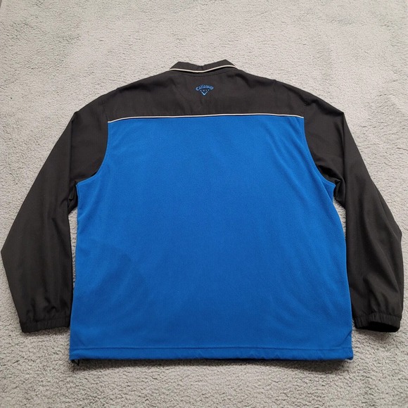 Callaway‎ Jacket Mens XL Blue Black Golf 1/4 Zip Sport Outdoors Classic Fleece - Picture 3 of 15